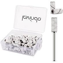 Lavinda Sanding Bands for Nail Drill with 3.1mm Mandrel Bit, 80 Piece Set Mini Small Sanding Bands Nail Drill Bits for Acrylic Nails Gel Manicures and Pedicures 120 Grit, Zebra