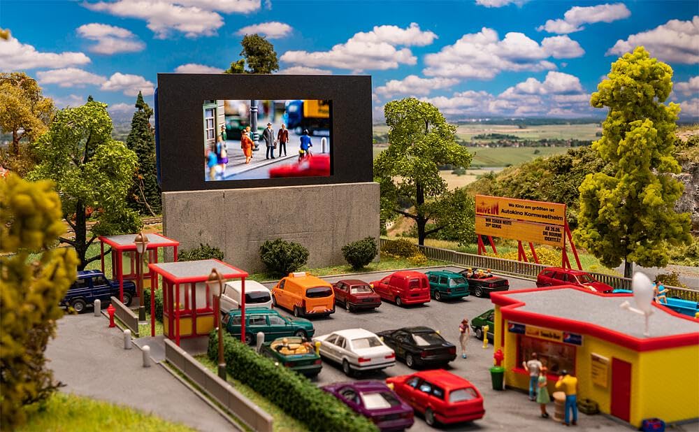 Amazon.com: Faller 130880 HO Scale 1:87 Kit of a Drive-in Movie