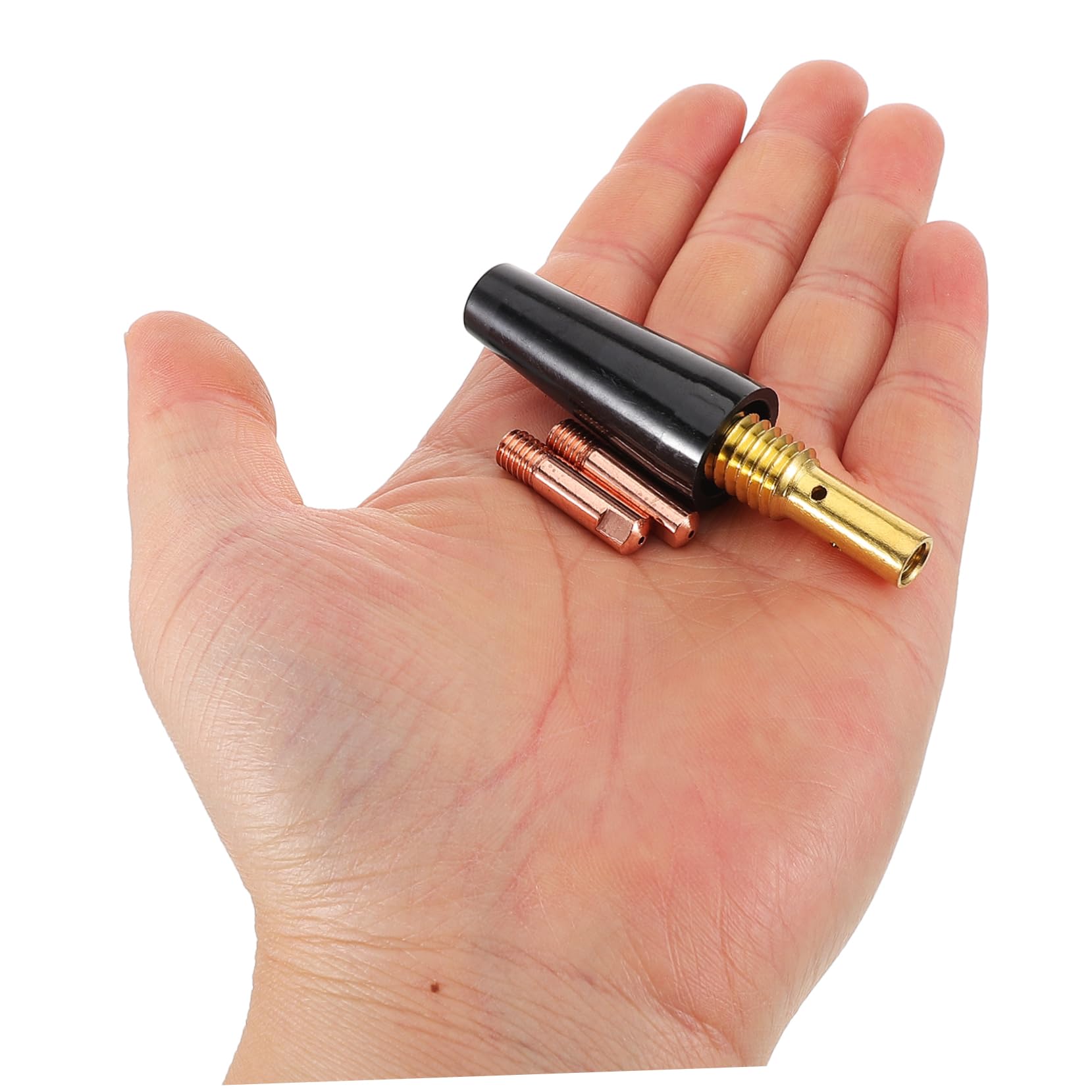 SOLUSTRE 1 Set Gas Shielded Welding Accessories Flux Core Nozzle Mig Nozzle Flexible Welding Tip Attachment Welding Tips Welding Nozzle Electric Welding Cover Plastic
