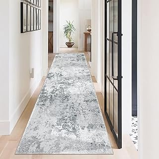 Homcomodar Abstract Runner Rug for Hallways 65x240cm Modern 