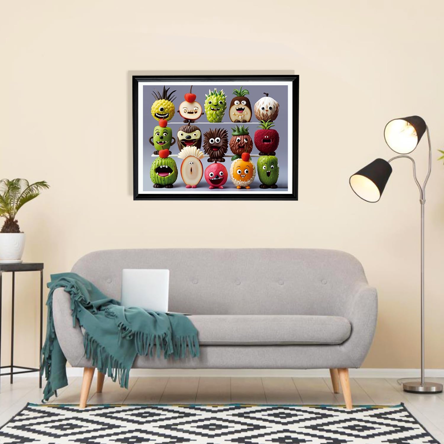 500 Pieces Jigsaw Puzzles for Adults and Teens and Kids Family Happy Games Puzzle Monster Series (Happy Fruits)