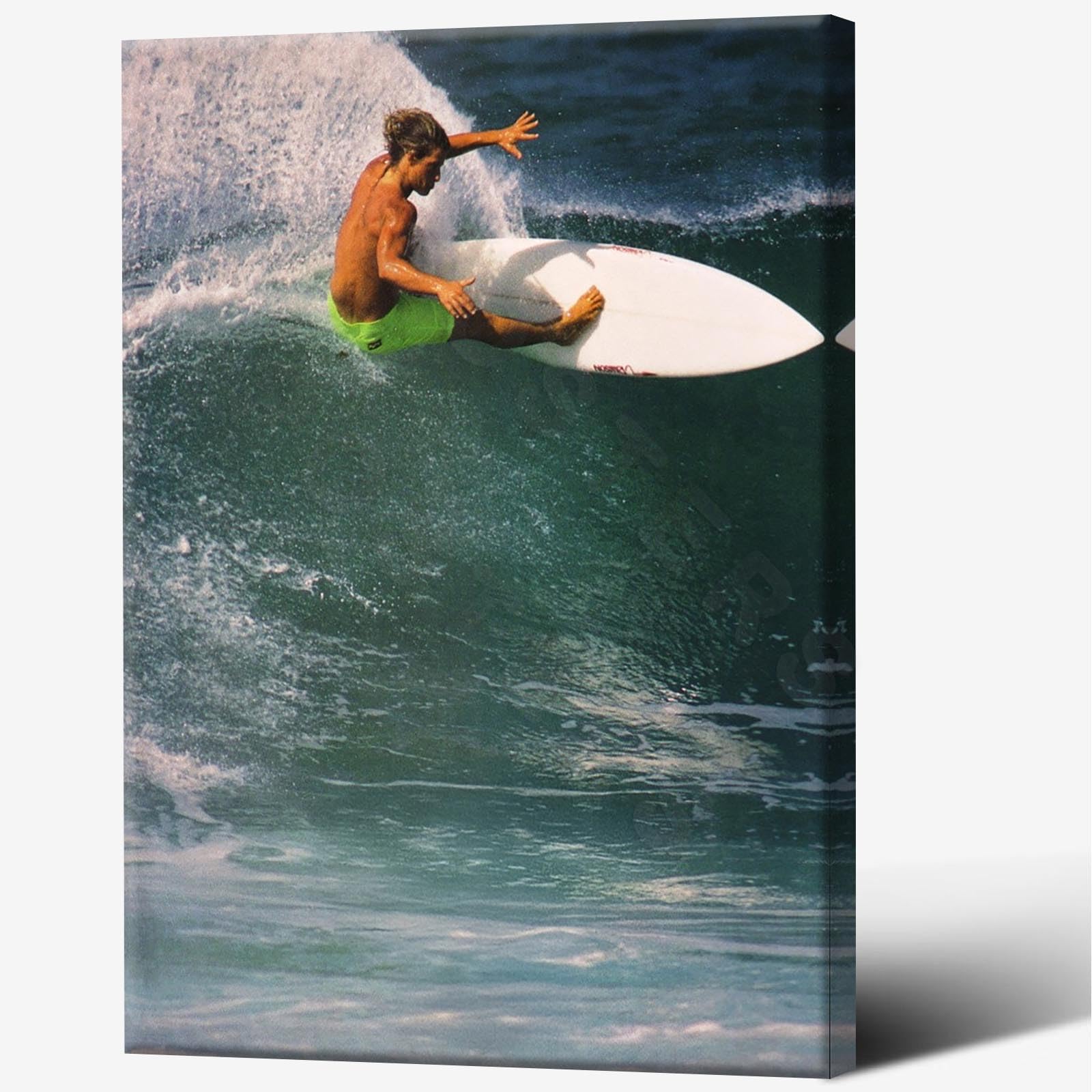 Retro Blue Surf Up Poster Surf Beach House Decor Cool Surf Canvas Wall Art Photography Print Ocean Art Print Aesthetic Home Dorm Room Decor Surfer