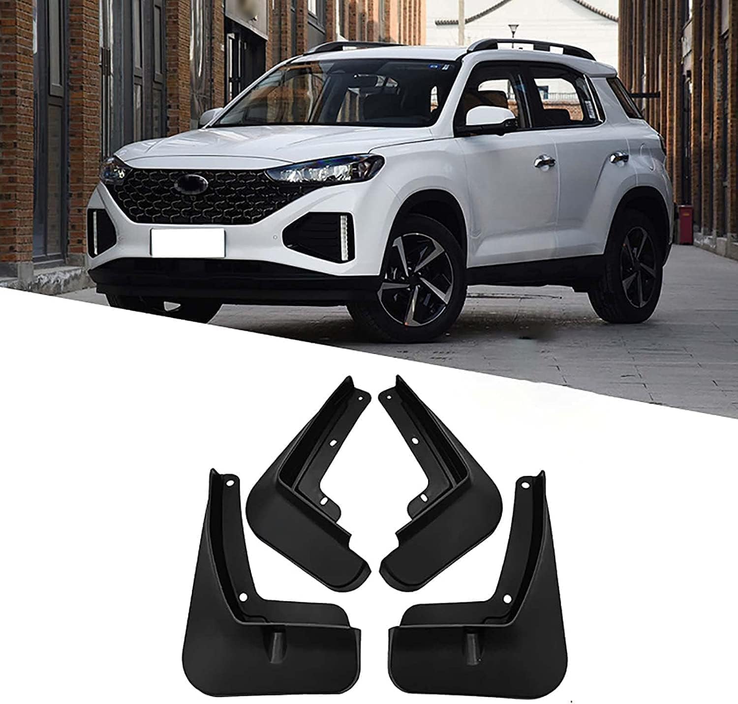 HGYNBCP Car Mud Flaps Splash Guards for Hyundai IX35 2021, Splash Guard Front Rear Mudguard with Fixing Screws.