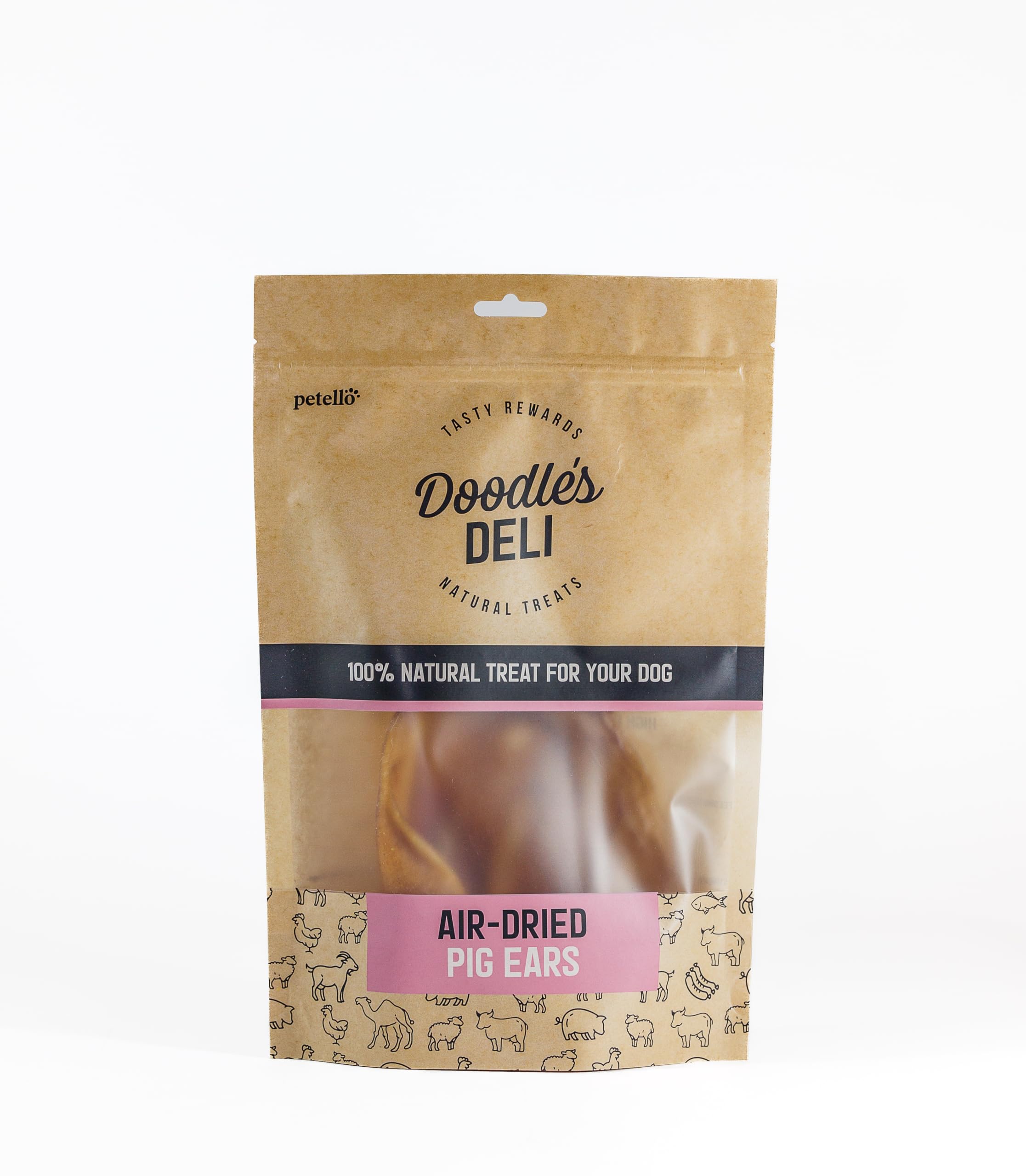 Doodle's Deli Air Dried Pigs Ears - 100G
