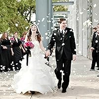 Vista 28 de CODE FLORIST 1100 pétalos de rosa de seda para el día de San Valentín, pétalos de rosa falsos para noches románticas, bodas, propuestas