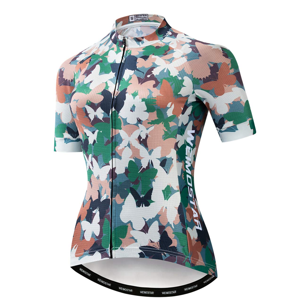 weimostar Fahrrad-Trikot für Damen, Mountainbike-Kleidung, Sommer-Rad-Top, kurzärmlig, MTB-Jersey, schnelltrocknend