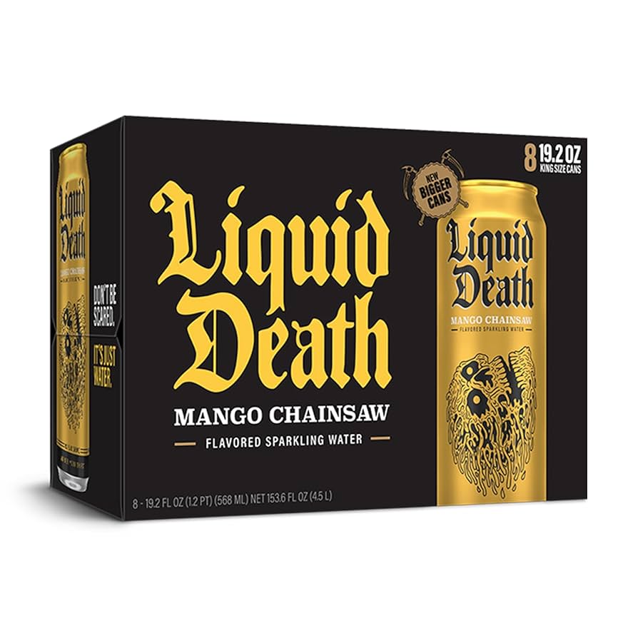 まきまきまきてぃー ❁⃘ Amazon.com: Liquid Death, Mango Chainsaw, Mango-Flavored
