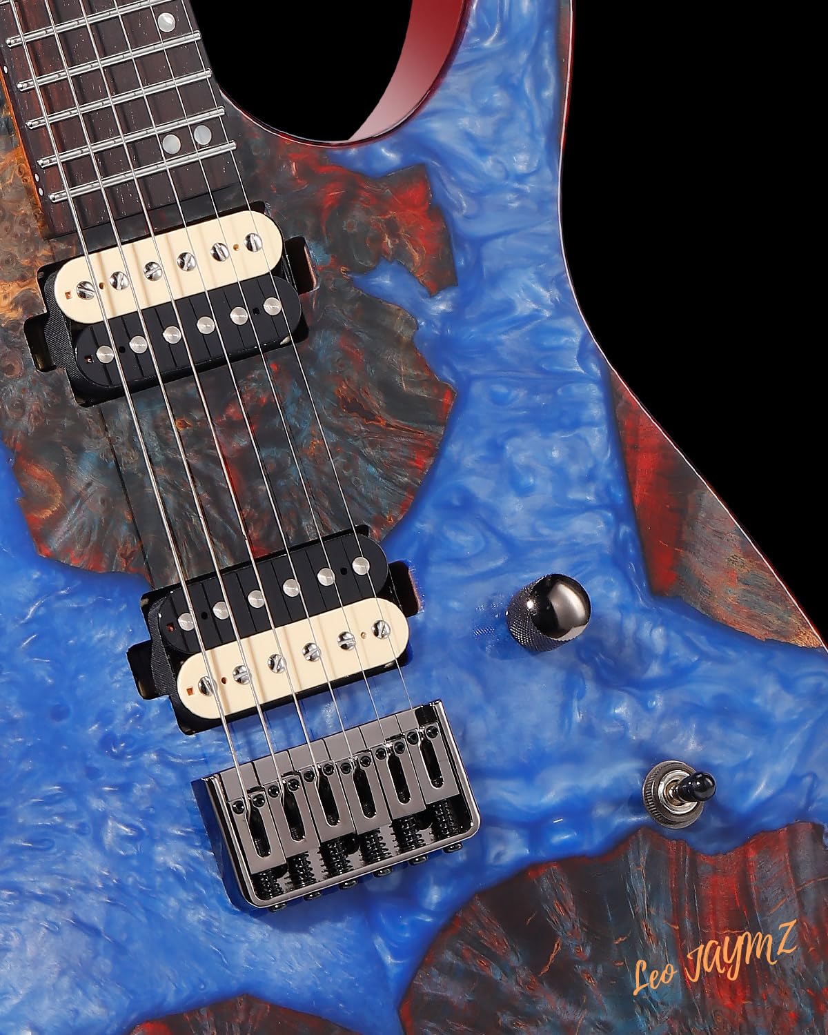 Leo Jaymz Electric Guitar Deluxe Monsoon Series,Reverse Headstock