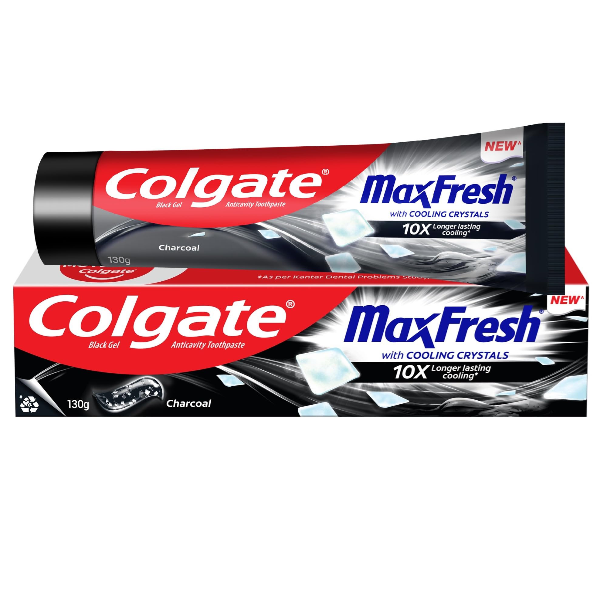 Buy Colgate MaxFresh Toothpaste, Black Gel Paste with Charcoal for Super Fresh Breath, 65gm