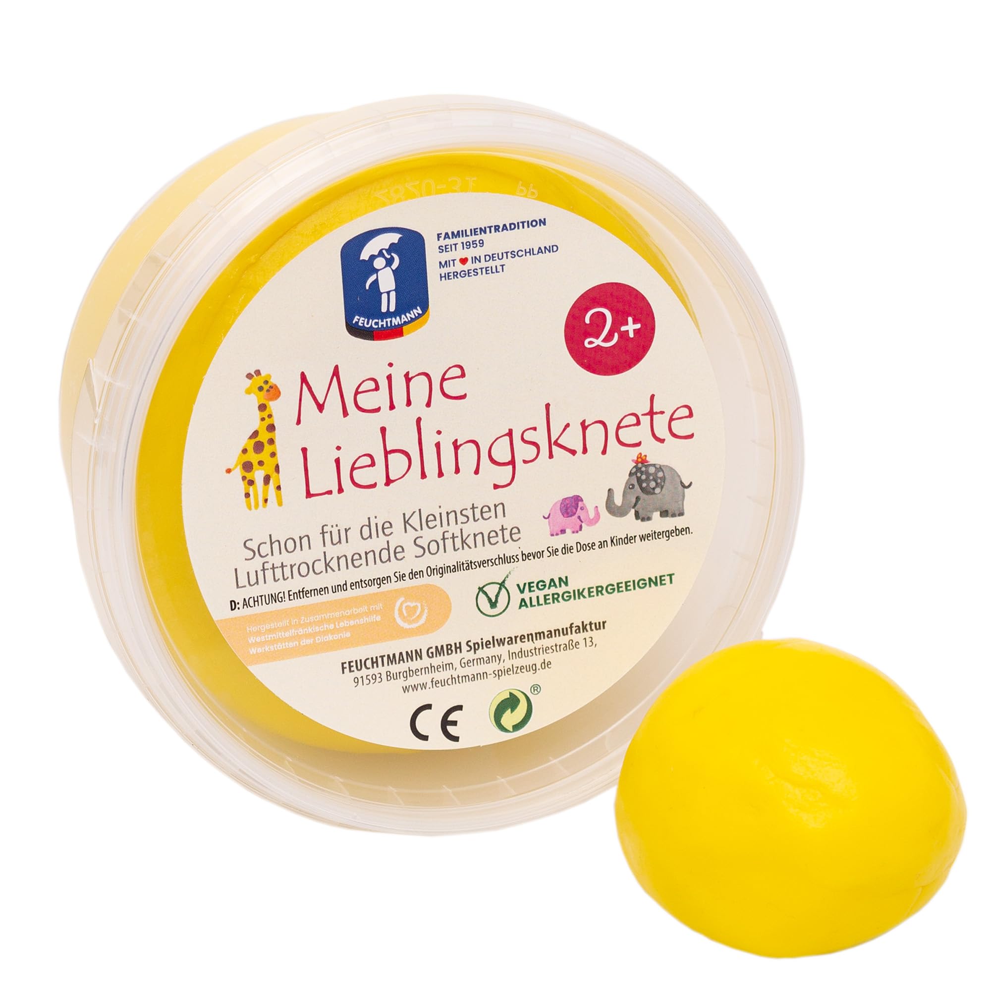 Feuchtmann 628 1518-2 1518-1-Meine Lieblings Putty EDU Edition, Children's Dough in Yellow