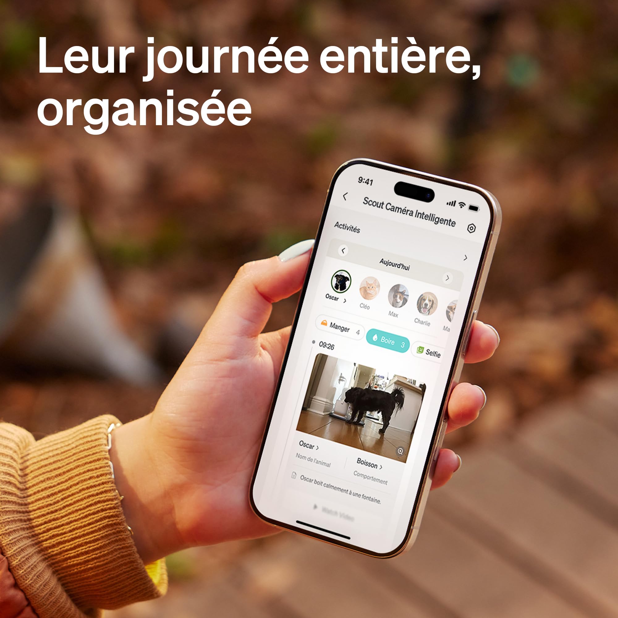 PETLIBRO Caméra Intelligente 360° pour Chien et Chat - Détection Multi-Animaux, Vision Nocturne Couleur, Résumés d'Activités, Alertes Instantanées