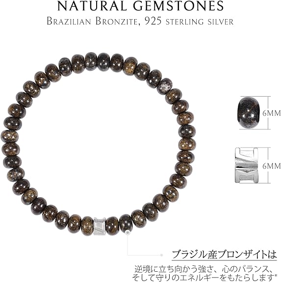 Amazon.co.jp: [AWNL] 男性用 ブレスレット ゴールデンタイガーアイ
