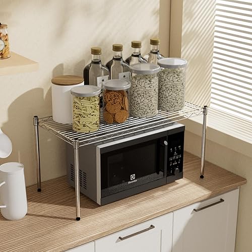 Miniatura 2 de YSSOA Estantería de 1 nivel, 29.92 pulgadas de ancho x 13.78 pulgadas de profundidad x 14.96 pulgadas de alto, organizador de alambre de acero,