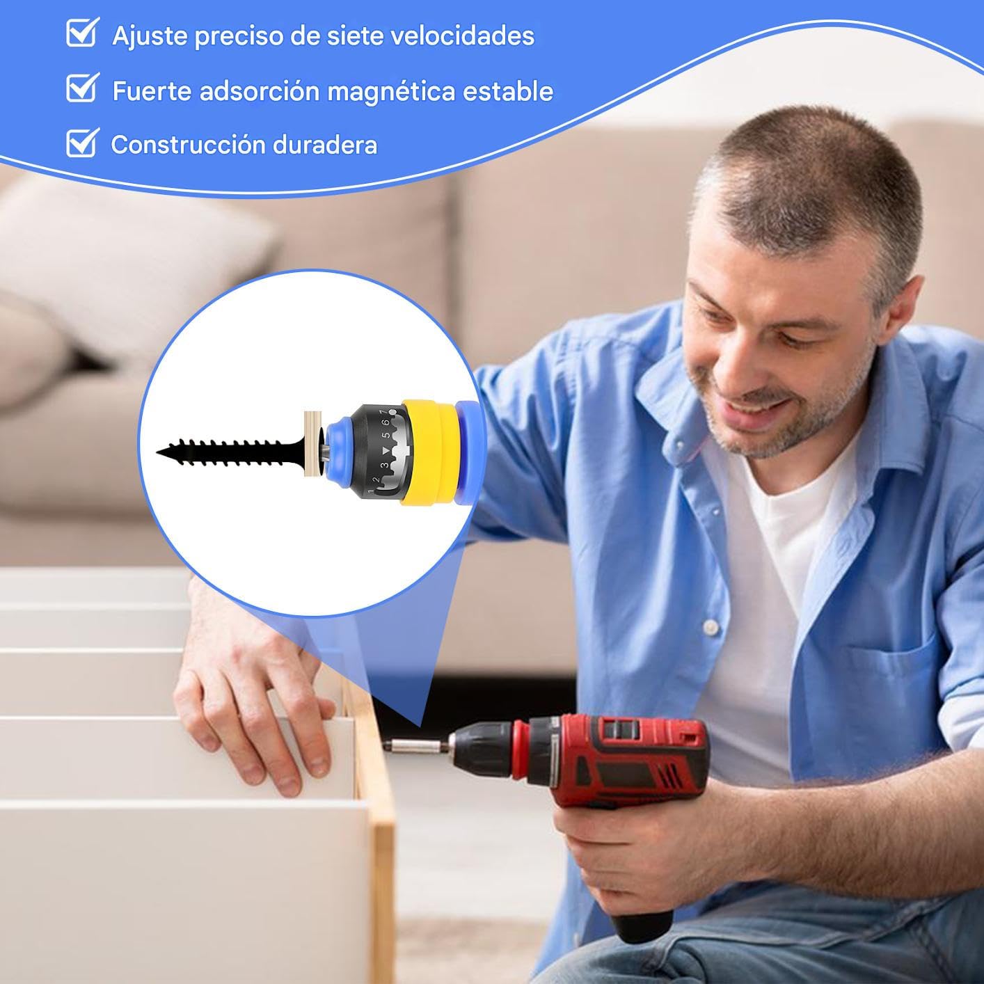 Portapuntas Magnético Adaptador Posicionador Magnético Hexagonal