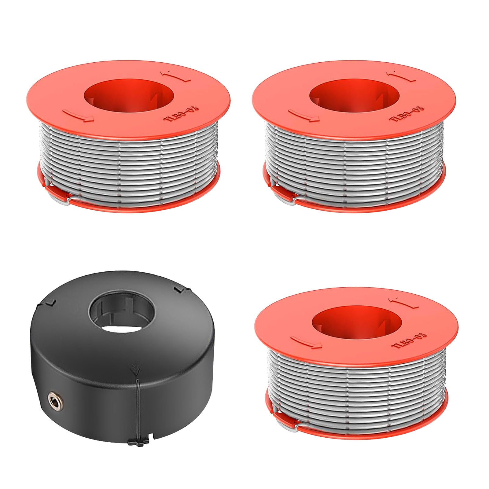 3 piezas de bobina de repuesto para desbrozadora compatible con F016800175, bobina de nylon de alimentación automática con F016L71088 para Bosch Art 23 26 30 Combitrim, Art 23 26 Easytrim, 1,6