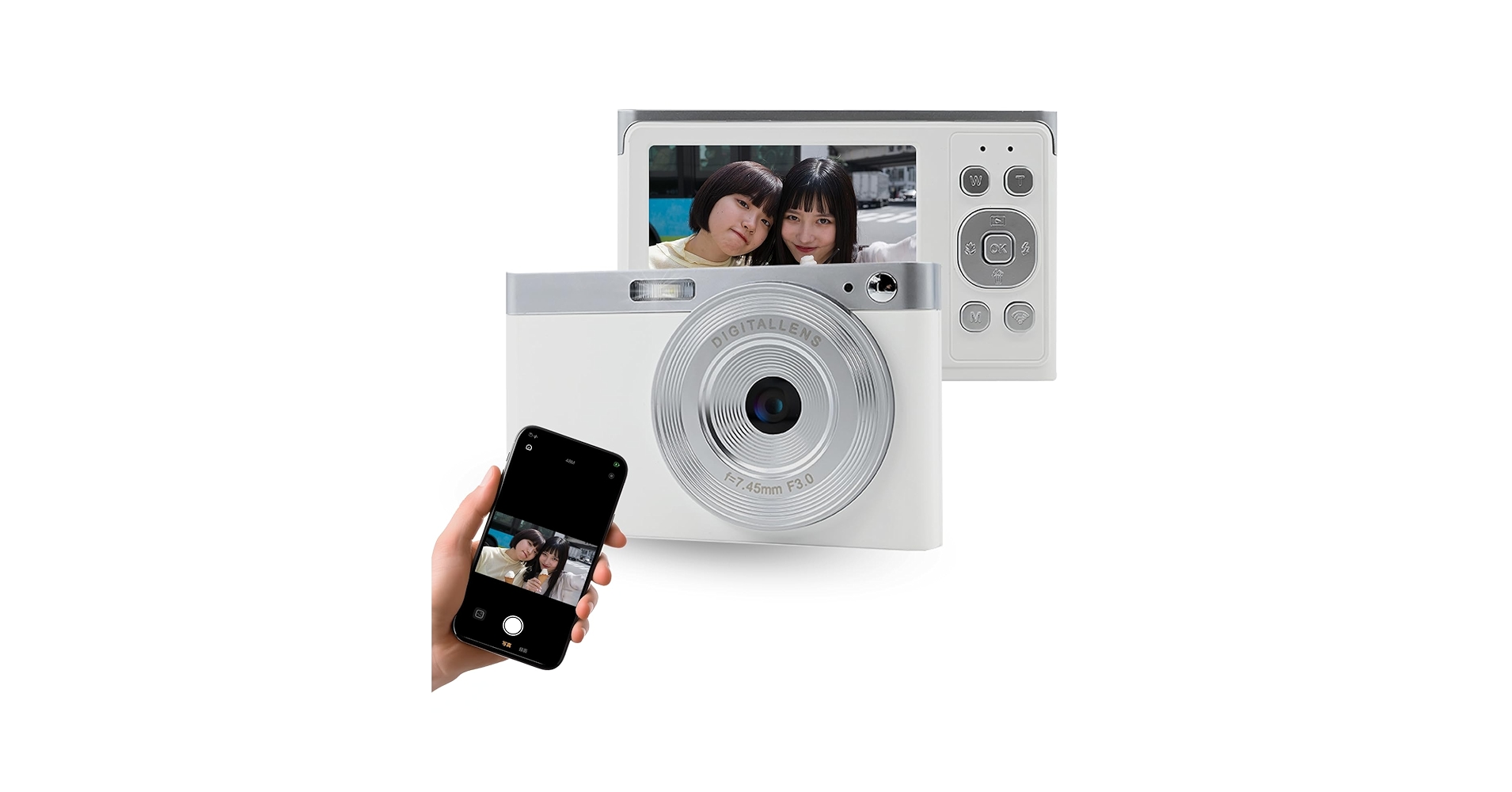 Amazon | KEIYO【Wi-Fiデジタルカメラ】 800万画素 スマホに