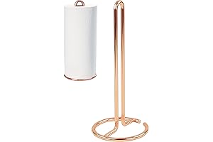 Rose Gold Bathroom Vanity Decor Copper Towel Holder Stand Countertop