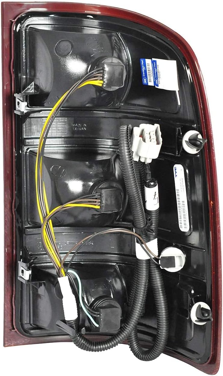 Dependable Direct Driver Side (LH) Tail Light Assembly For 2007-2013 GMC Sierra 1500 (SL, SLE, SLT, WT) - 2007-2010 GMC Sierra 2500 HD - GM2800208 - Includes Bulb