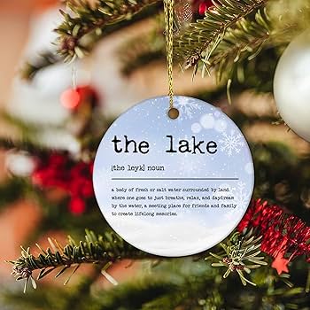 Christmas Ceramic Ornaments The Lake Definition Christmas Porcelain Ornament  Saying Quotes Two-Side Printed Funny Christmas Memrable Ornament Gift For  Family Friends Parents 3 inch : Amazon.co.uk: Home u0026 Kitchen
