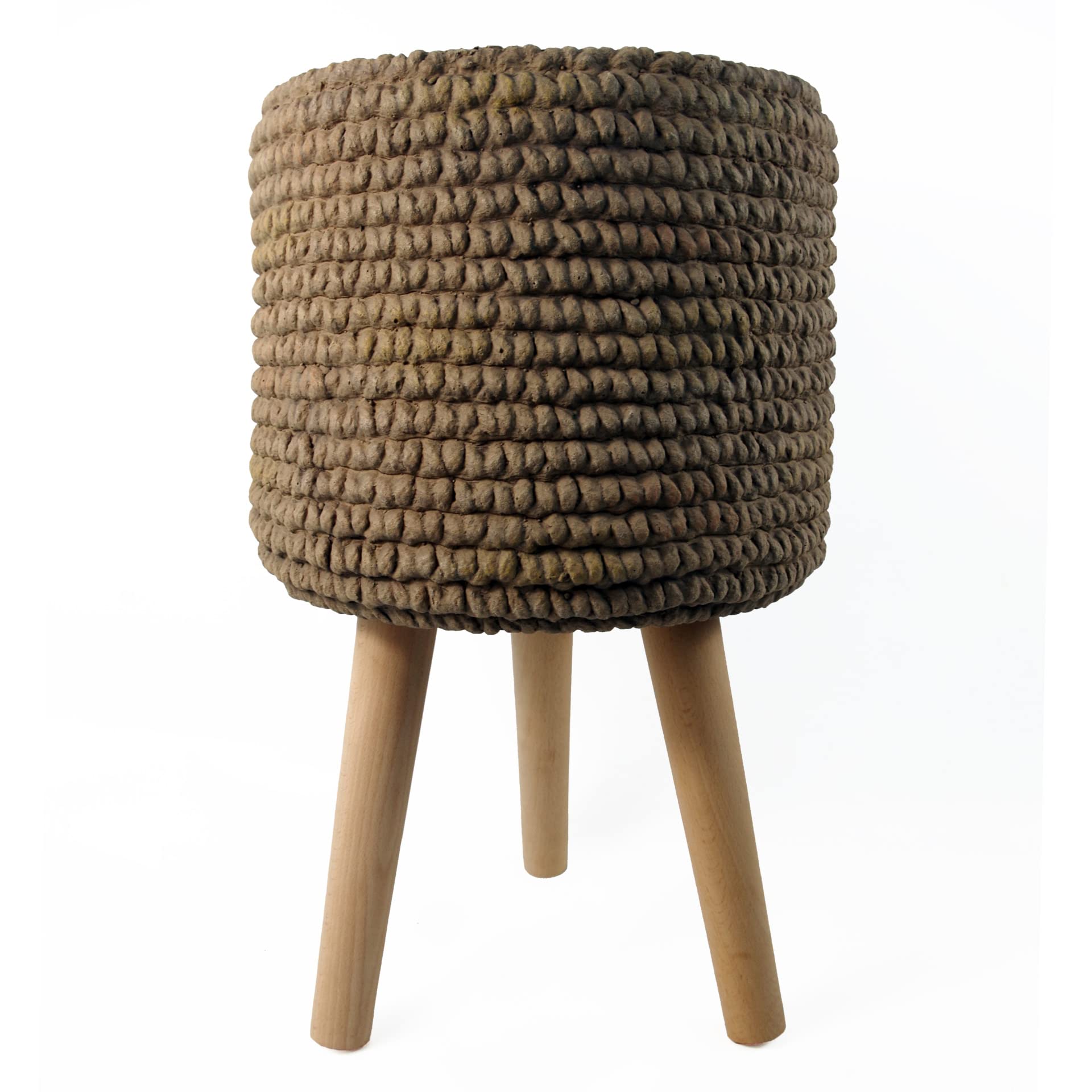 Leaf Large Planters Plant Pots, 53cm Woven fibreglass Composite