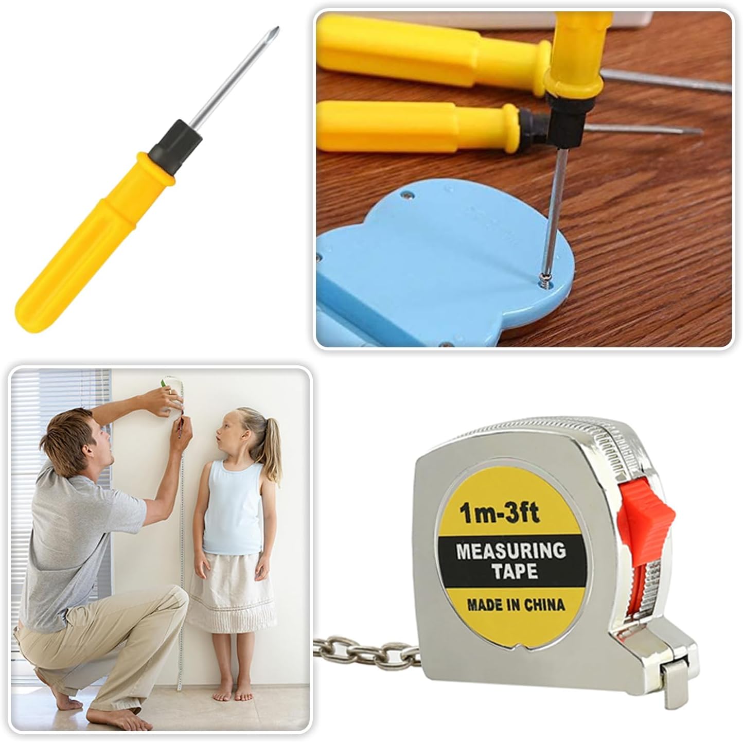 Mini Operation Tool Kit Bulk for Child Shoebox Christmas Gift Small Emergency Compact Tool Set for Beginner, Apartment, Office,DIY Projects, Home Maintenance (102)