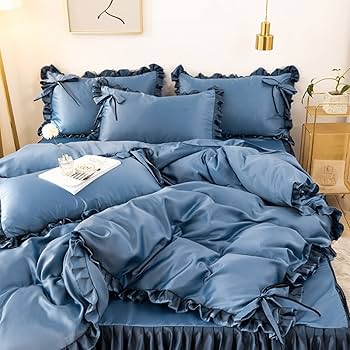 Amazon｜シルクシーツダブルピンク,シルク寝具セットラブリーフリル