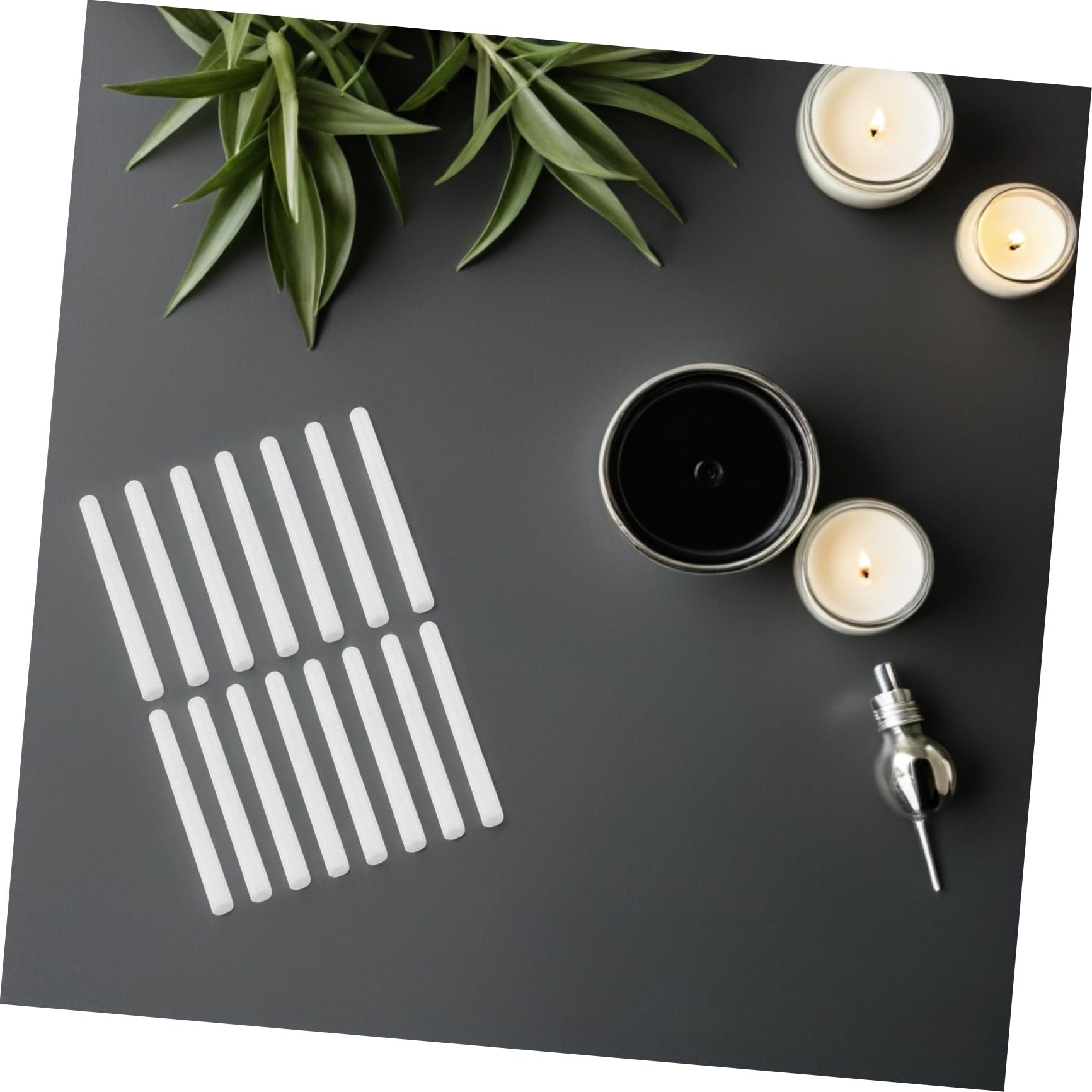 BESPORTBLE 15 Pezzi Bastoncini per Diffusore Aroma in Cotone Bianco Assorbente D'acqua per Diffusore Profumo Distribuzione Uniforme del Profumo Soggiorno e Bagno