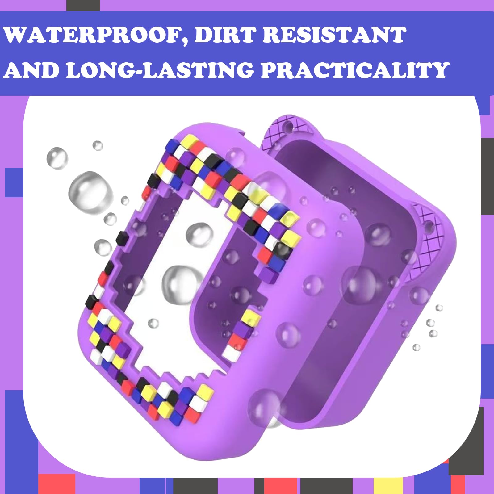 FunnAura Interactive Digital Pet Case for Bitzee Purple Toy Anti fall Shockproof Portable Carry Case - Image 4