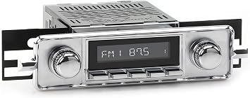 Retro Manufacturing HC-304-06-76 Hermosa Direct-Fit Radio for Classic Vehicle Face & Buttons and Faceplate