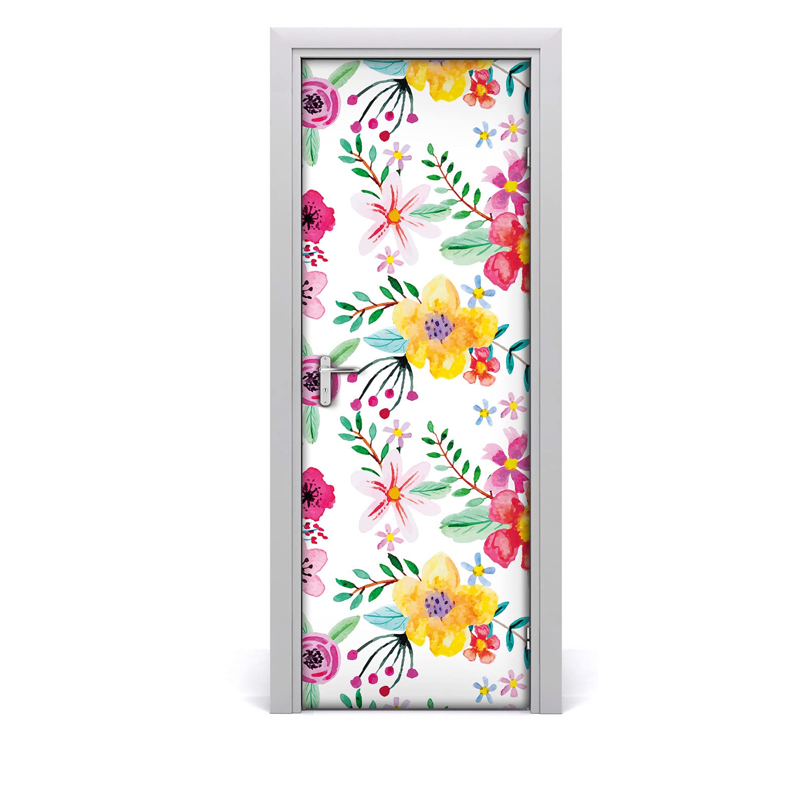 Autocollant de porte imperméable et lavable 77x200cm pour cuisine