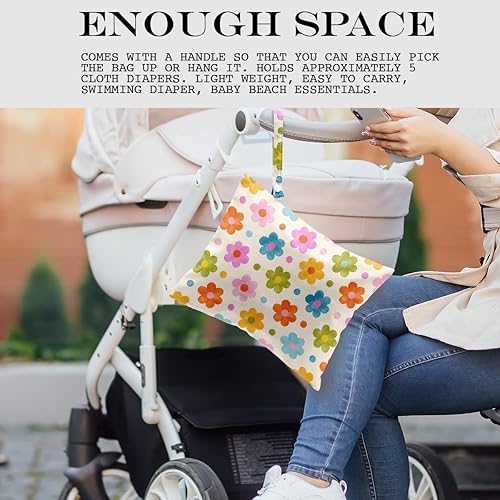 Miniatura 10 de Bolsa húmeda y seca, bolsa húmeda para traje de baño, viajes, playa, piscina, pañales sucios, yoga, gimnasio, ropa, artículos de tocador, bolsa de