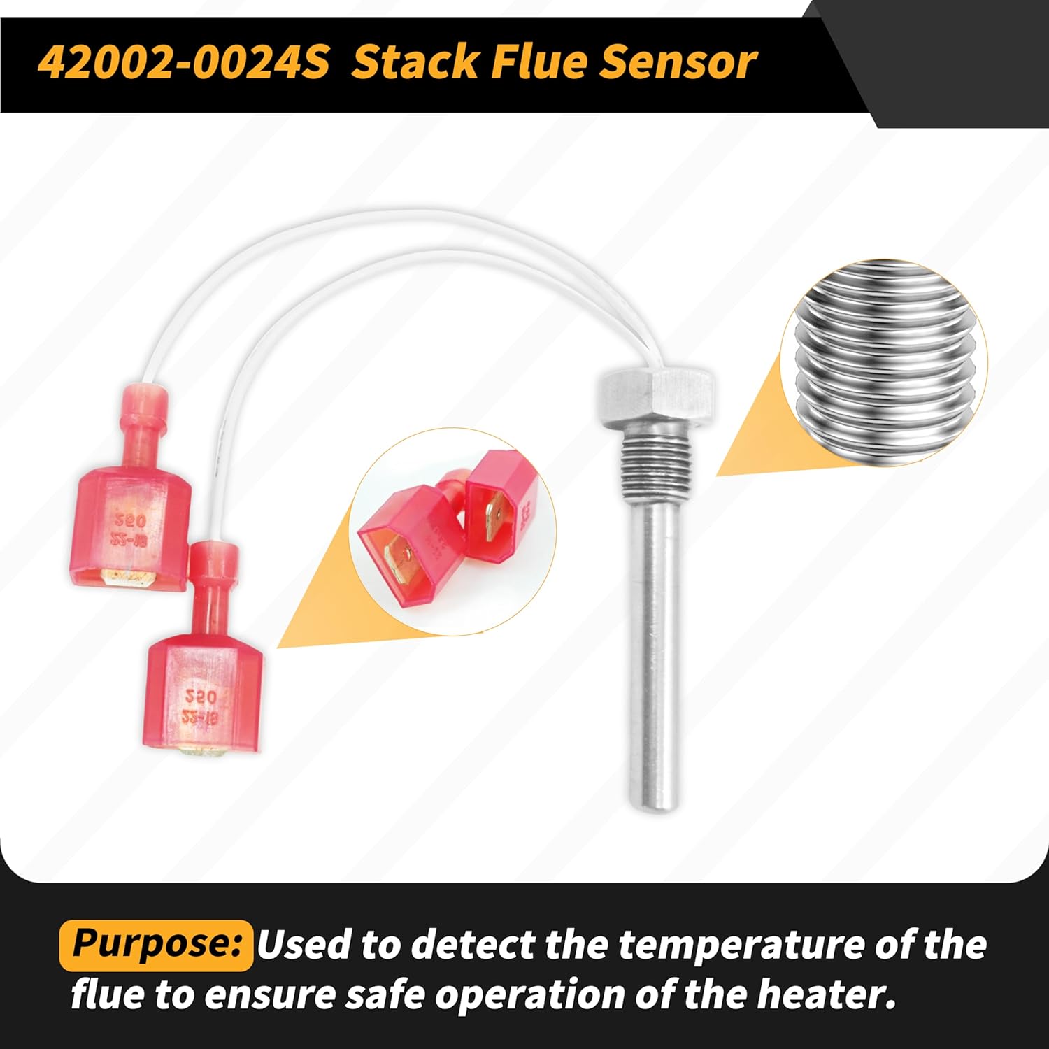 Pool Heater Repair Kit Compatible with Pentair Mastertemp Max-E-Therm Include Switch, Stack Flue Sensor, Thermistor,Replace Number 42002-0024S, 42001-0053S, 42001-0060S, 42002-0025S, 42001-0063S