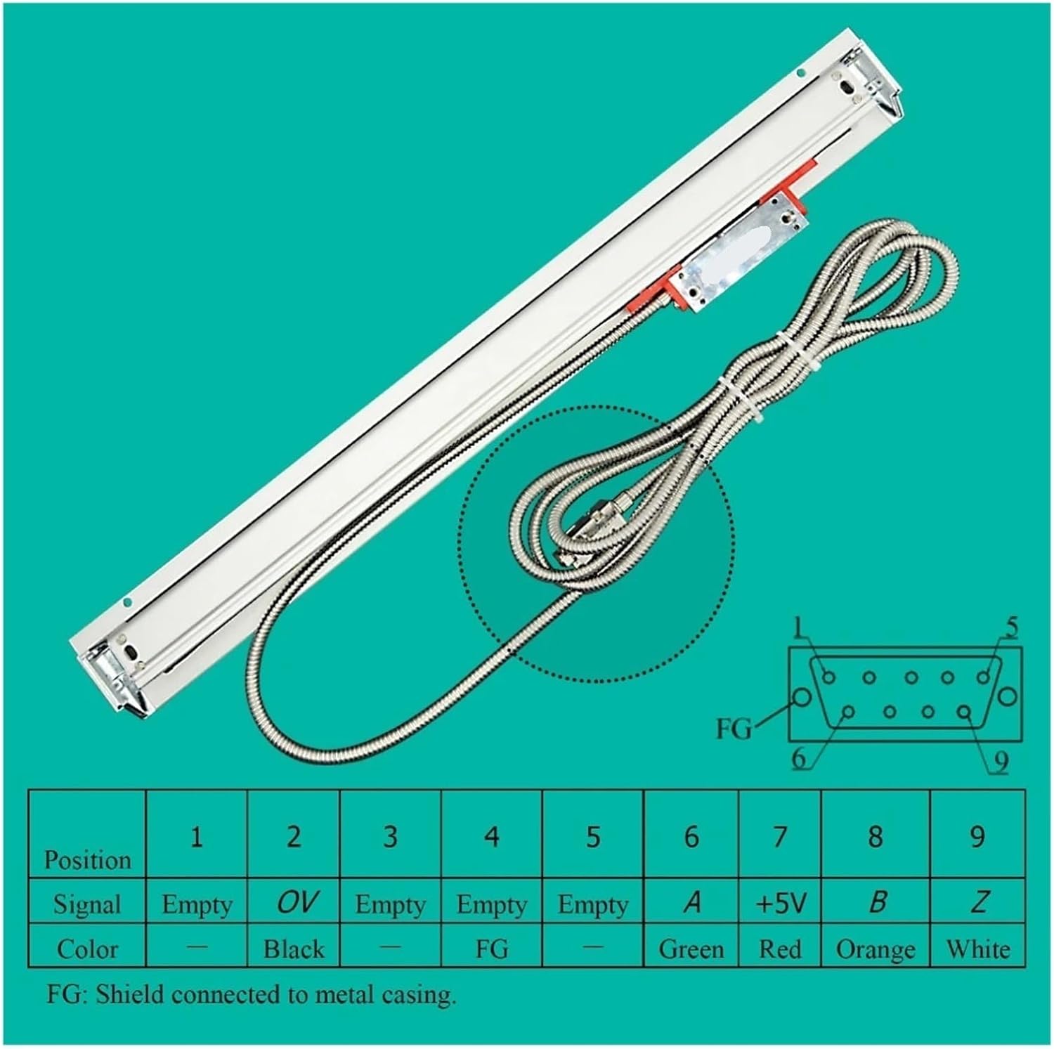 【470mm~820mm 5&mu;m】 KA300 0.005mm リニアスケール 5ミクロン 5V TTL 光学定規 旅行 470 5