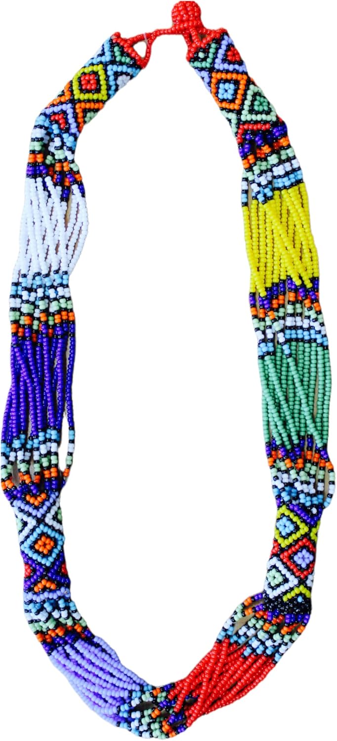 Ndlovu Zulu Necklace | by Woza Moya (Come Spirit of Change) | Handmade by The Hillcrest AIDS Centre Trust Crafters in South Africa