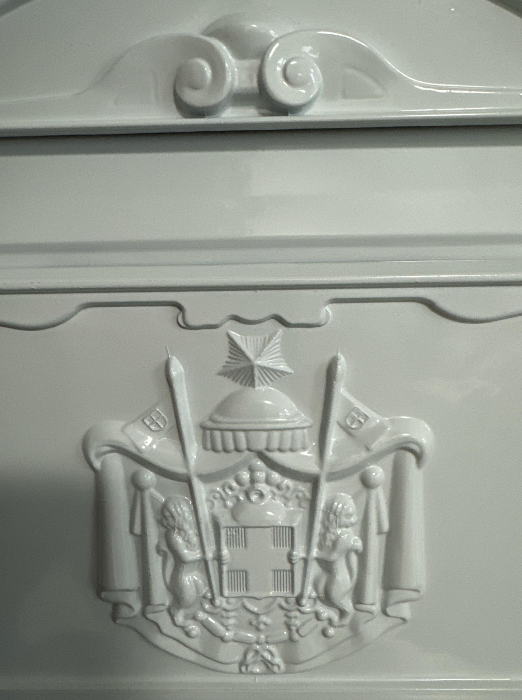 Cassetta Postale Elegante in Alluminio Verniciato 255x88x405H mm Bianco per Esterno