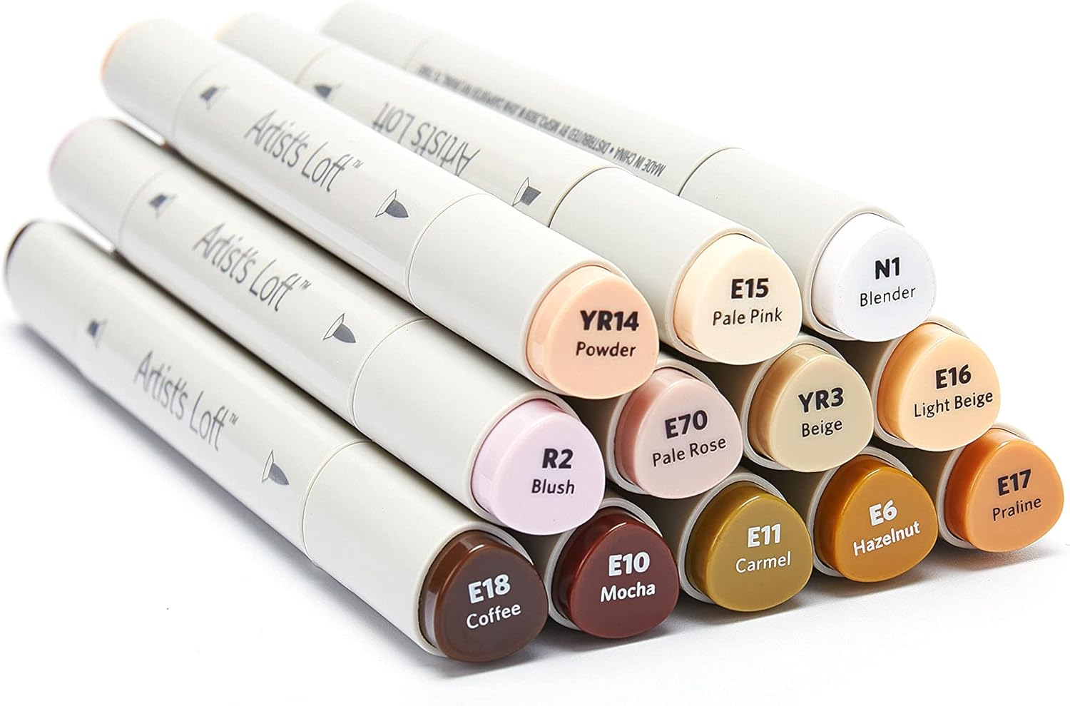 Artist's Loft Dual Tip Neutral Sketch Marker Set 12pc