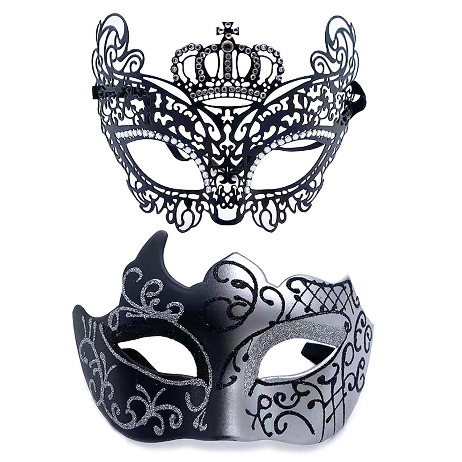 YIMINI Venetian Mask Venetian Mask Venetian Masquerade Mask Ball Masquerade Mask Venetian Suitable for Men Women Dance Party (Z)