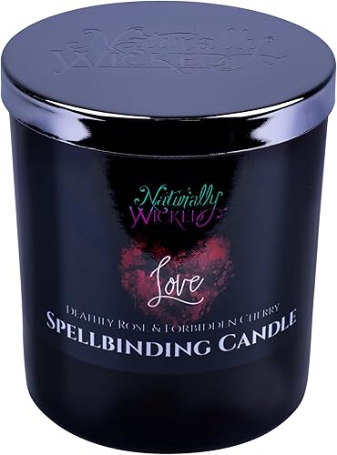 Miniatura 2 de Naturally Wicked Vela de amor fascinante con cristal, mecha de madera y caja de regalo