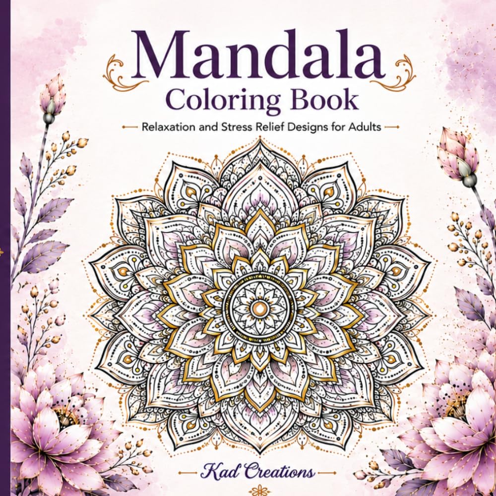 Mandala Coloring Book: 25 Beautiful Mandala Designs for Relaxation, Creativity, and Stress Relief