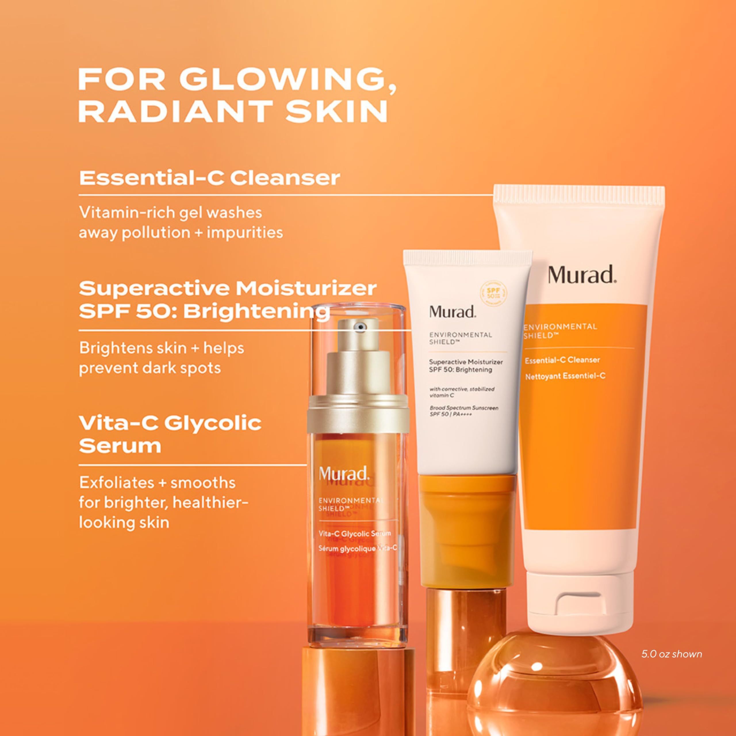 Murad Essential-C Facial Cleanser Vitamin C Foaming Gel Face Wash