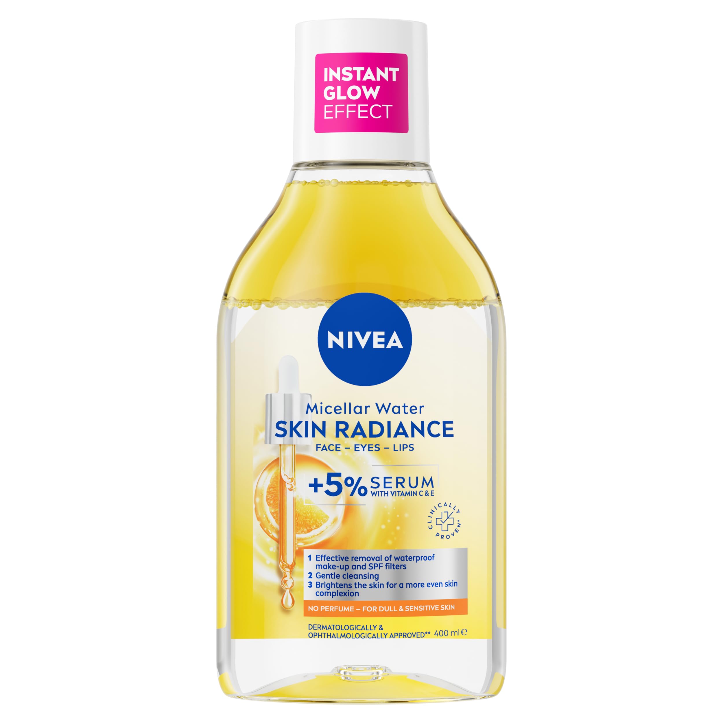 Skin Glow Serum Infused Micellar Water 400ml, Revitalising Micellar Cleansing...