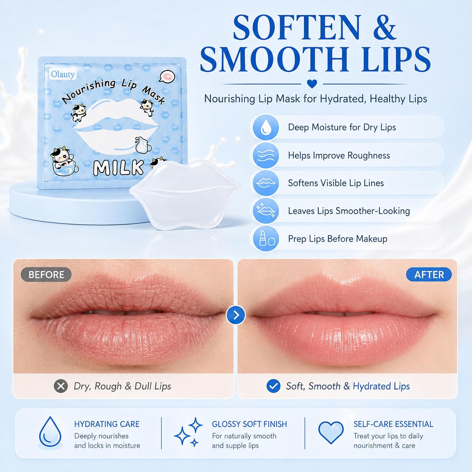 Milk Face Mask & Eye Mask & Lip Mask Skin Care Set for Kids Teens, 30 PCS | Skincare for Girls 10-12, Skin Care Set for Kids Girl Ages 8-12, Back School Supplies, Birthday Gifts, Bulk Gifts for Women