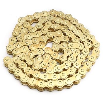 WorldCare New 48 Links 420 ive Chain for 50cc 110cc 125cc Pit Quad Dirt Bike477488 | Pack of 1