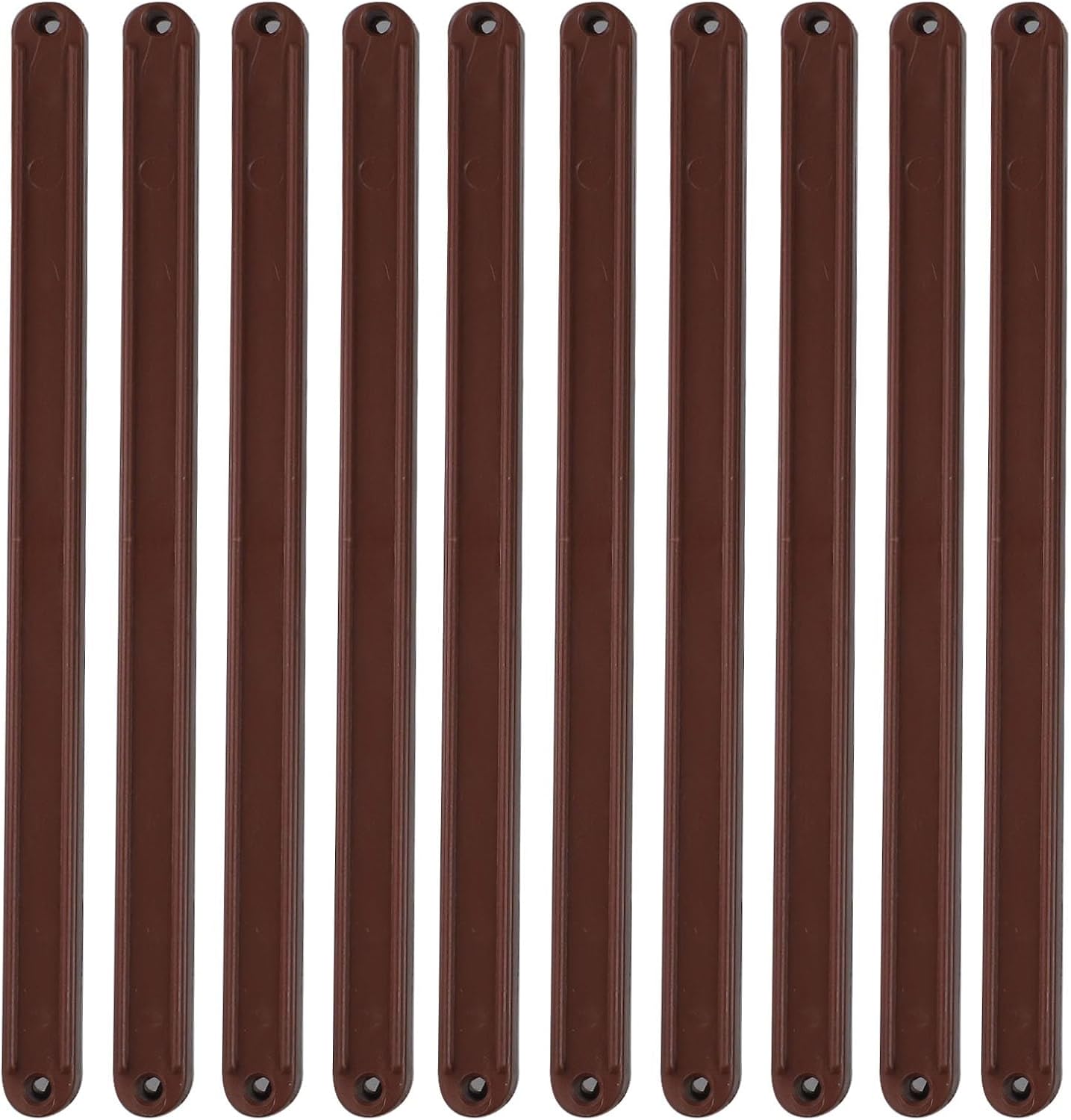 10 Pack Plastic Drawer Slides Replacement Draw Rail Runners Smooth Quiet Cabinet Hardware for Home Improvement Furniture Drawers(Black-180mm)