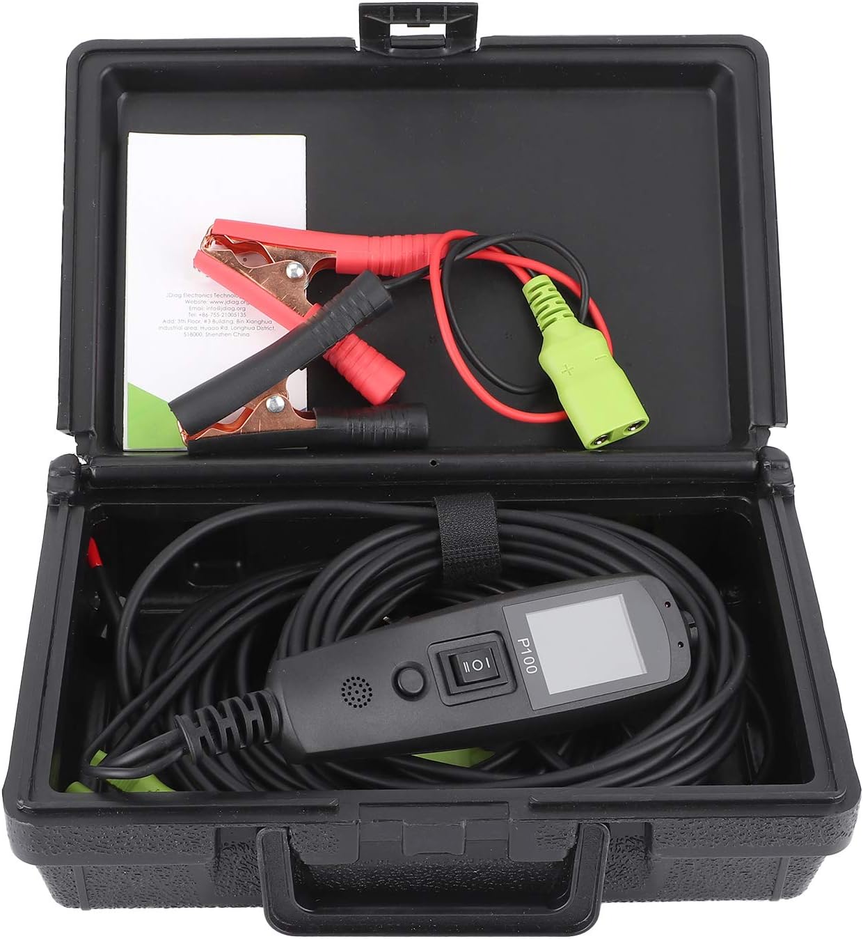 Power Tester,Diagnostic Tools, P100 Automotive Electric Circuit Tester Multi Function Voltage Testing with 32.8ft Extension Cable
