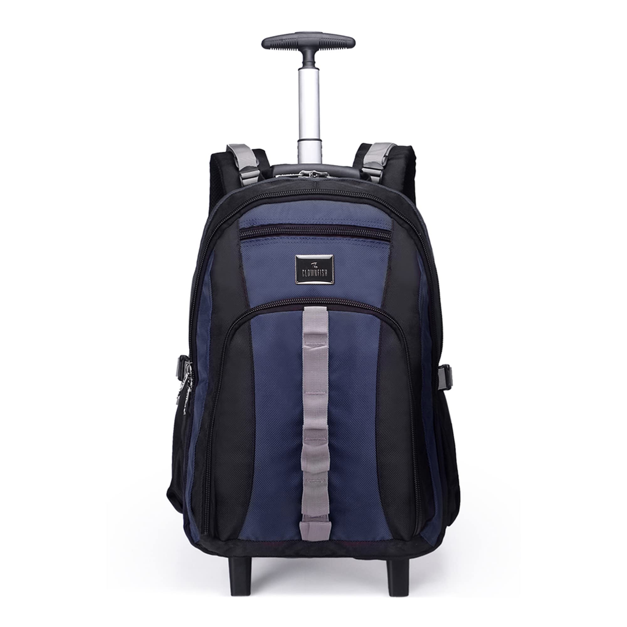 THE CLOWNFISH Transit 51 Litre Water Resistant Polyester Two Wheel Laptop Trolley Backpack With Spinner Wheels(Navy Blue- Size 57 Cm) (B0BFLBJ5H9) Amazon Price History, Amazon Price Tracker