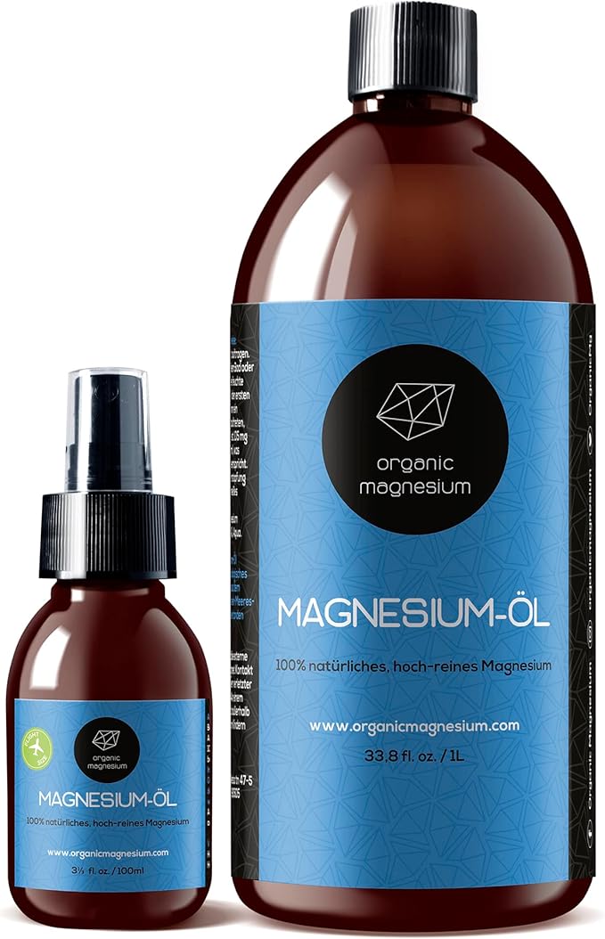 Organic Magnesium Zechstein Oil Spray 1000ml + 100ml 100 Natural