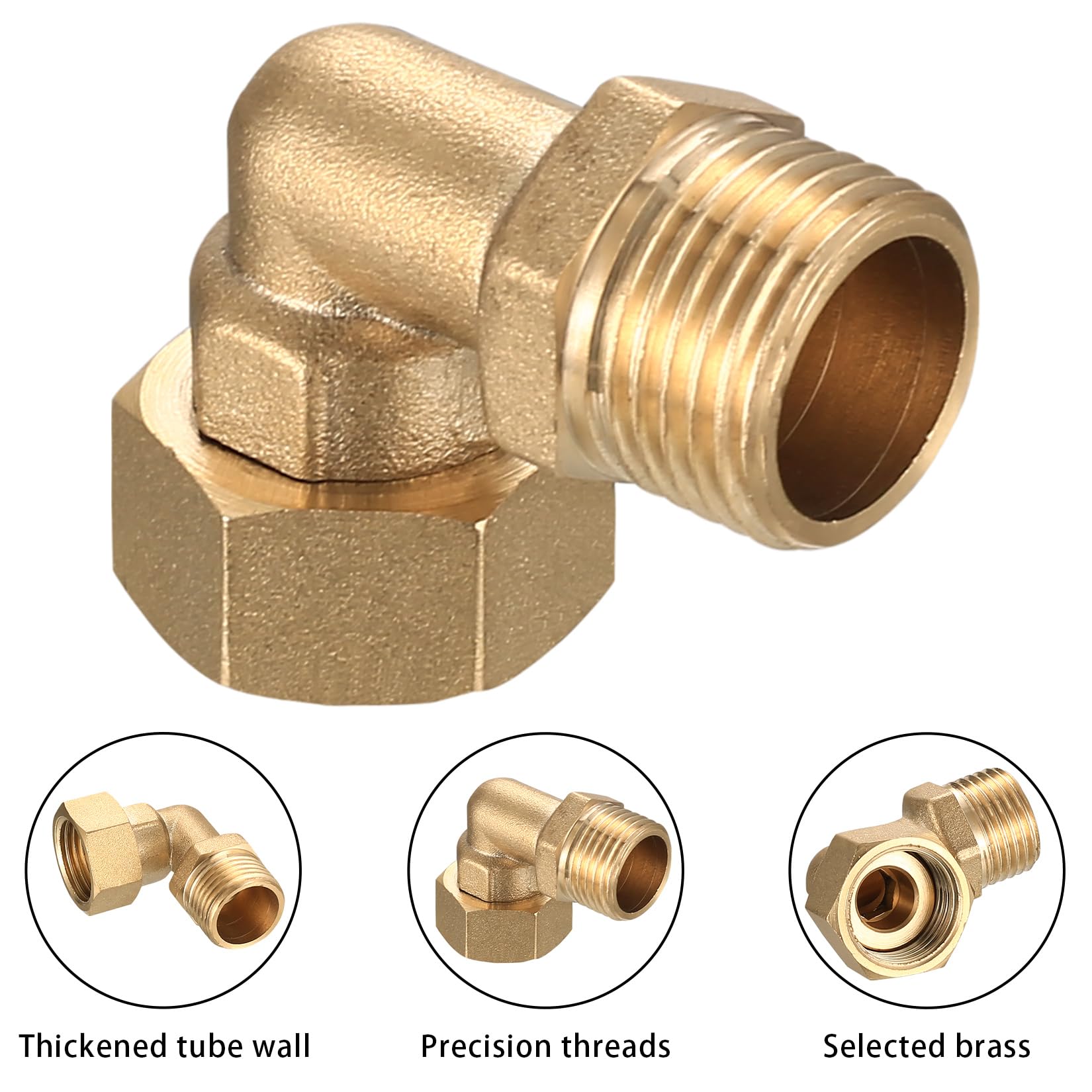 BONFIX Draad messing verloopring, 1 buitendraad x 1/2 binnendraad kopen