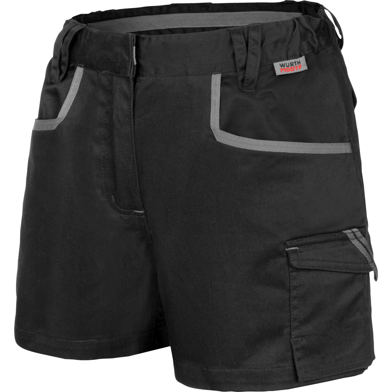 WÜRTH MODYF Arbeitsshorts Stretch X – Schwarz Größe 32 mit Reißverschluss