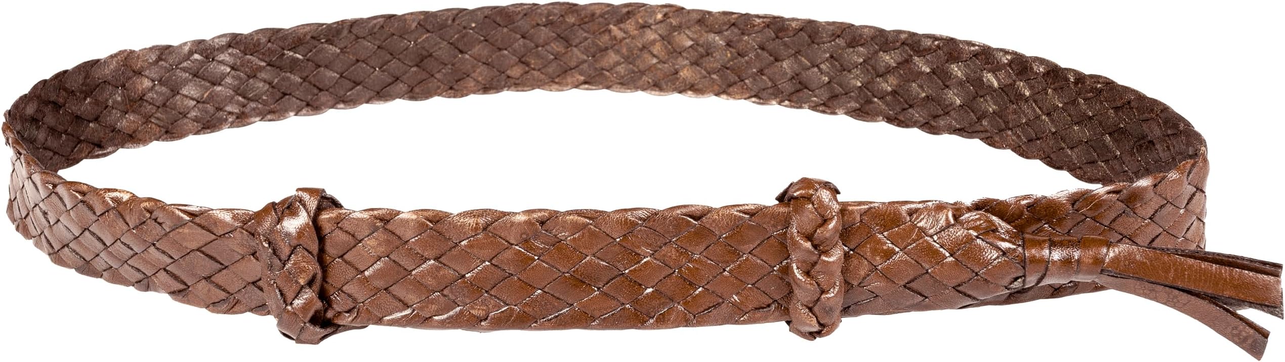 Cowboy Hat Band - Western 8 Plait Flat Kangaroo Leather - Adjustable Cowboy Hat Band for Men and Women